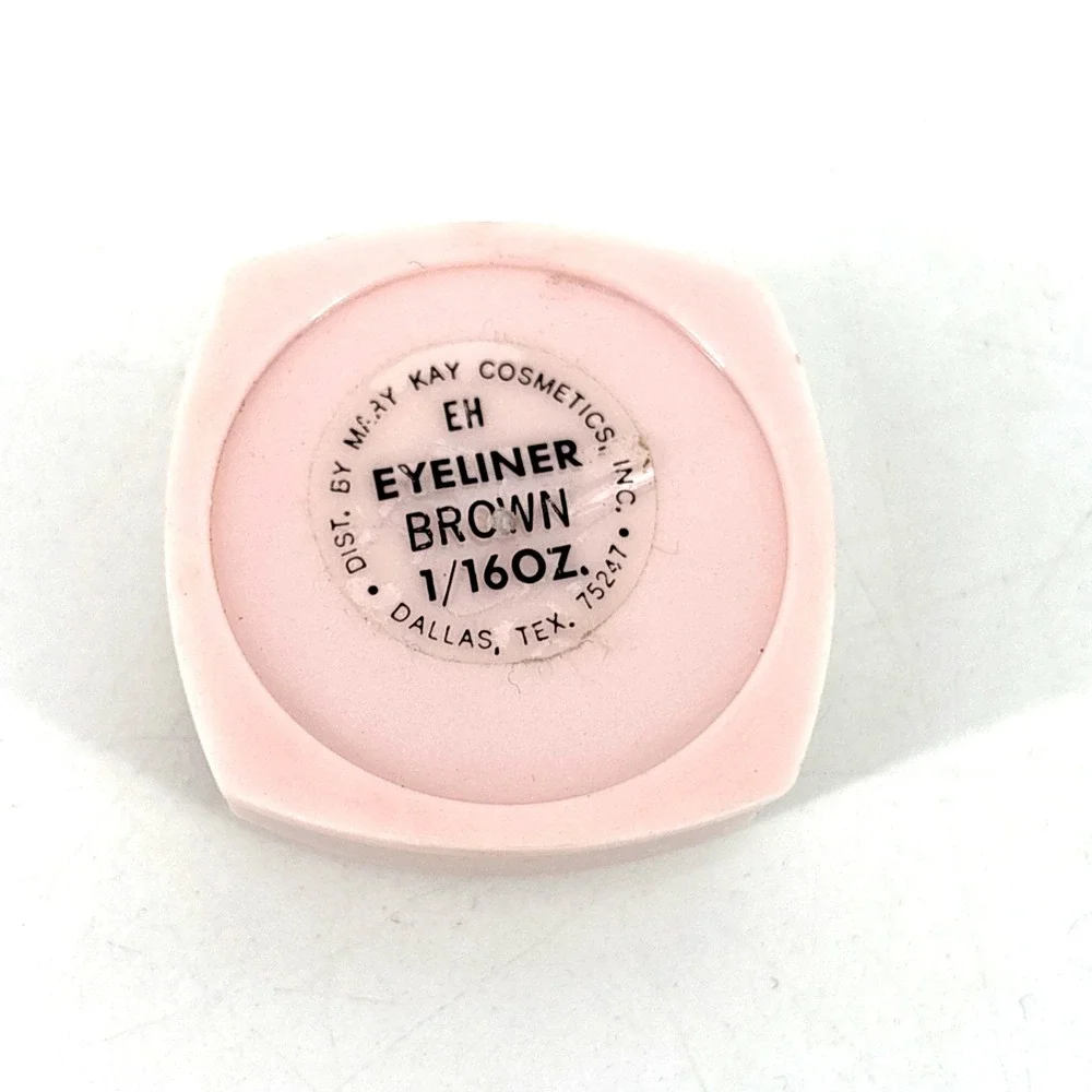 Vintage MARY KAY BROWN Cake Eye Liner W/Twist Off Lid 1/16 Oz New
